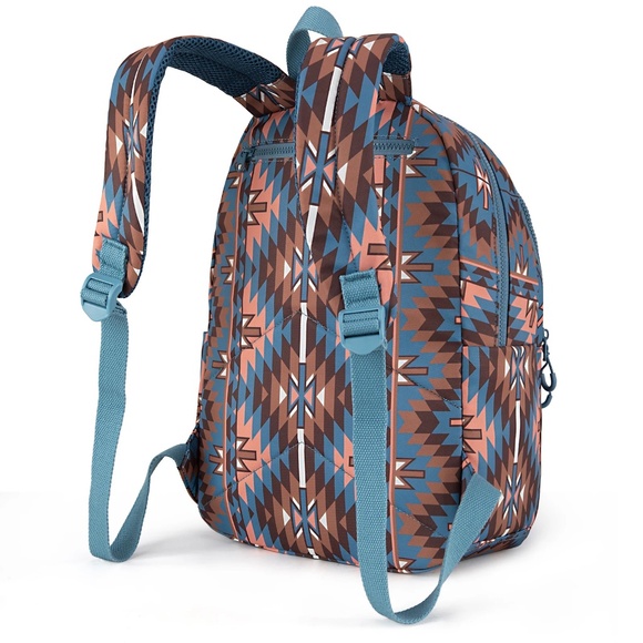 Wrangler Aztec Print Backpack -Navy NWT - Picture 3 of 5